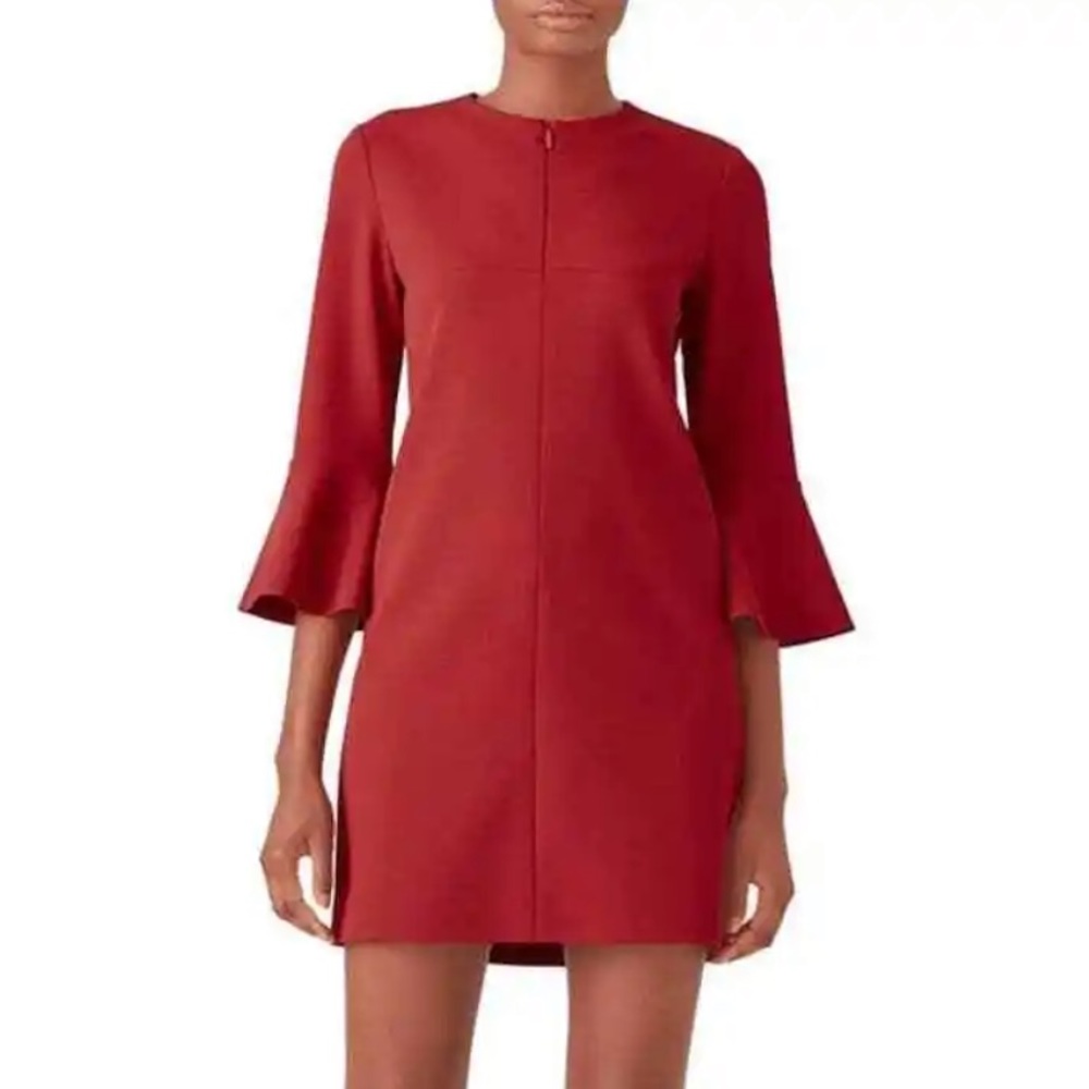 Flash Sale! | Tibi Red Bell Sleeve Shift Dress - NWT
